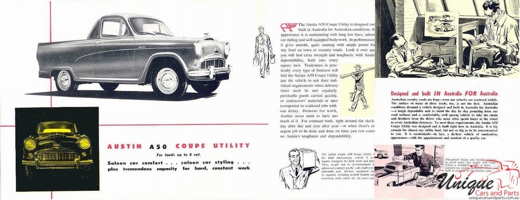 1957 Austin A50 Ute Brochure Page 3